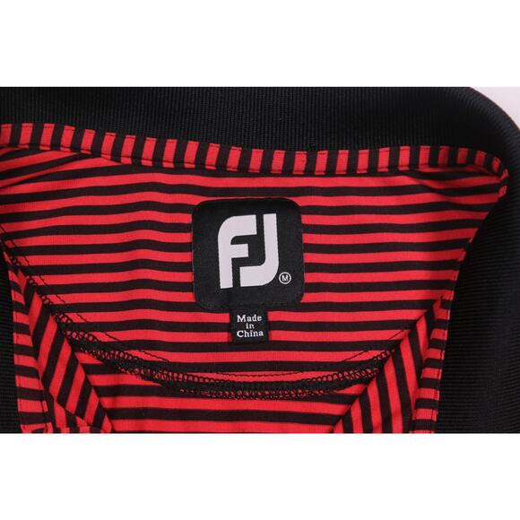 Footjoy Titleist Acoaxet Club Red Striped Golf Polo Shirt Men's Medium - Picture 6 of 9